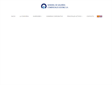 Tablet Screenshot of generaldegalerias.com